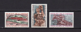 Cameroon - Cameroun 1972 Olympic Games Munich, Swimming, Boxing, Equestrian Set Of 3 With Winners Overprint MNH - Sommer 1972: München