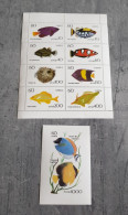 ISO SVERIGE  FISHES  SHEET &BLOCK PERFORED MNH - Fishes