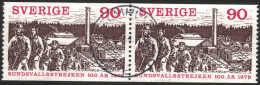 Sweden - Facit #1088 LYX / PRAKTstämplat 2-strip ÄLMHULT 13.11.79 - 1930- ... Francobolli In Bobina II