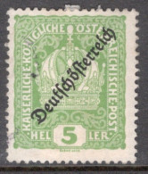 Austria 1918 Single Stamp From The Stamps Of 1916-1917 Overprinted "Deutschösterreich" Set In Fine Used - Gebruikt