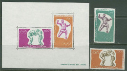 Central Africa 1972 Olympic Games Munich, Boxing, Athletics Set Of 2 + S/s MNH - Sommer 1972: München