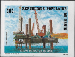 Bénin 1985 Y&T PA 343 Non Dentelé. Champ Pétrolifère De Seme - Petróleo