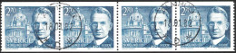 Sweden - Facit #1194 LYX / PRAKTstämplat 4-strip ÄLMHULT 18.01.82 - 1930- ... Coil Stamps II