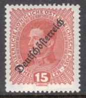 Austria 1918 Single Stamp From The Stamps Of 1916-1917 Overprinted "Deutschösterreich" Set In Unmounted Mint - Oblitérés