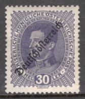 Austria 1918 Single Stamp From The Stamps Of 1916-1917 Overprinted "Deutschösterreich" Set In Mounted Mint - Gebraucht