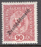 Austria 1918 Single Stamp From The Stamps Of 1916-1917 Overprinted "Deutschösterreich" Set In Unmounted Mint - Usados