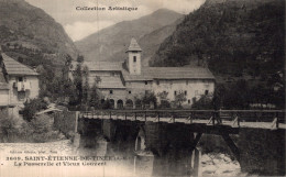 06 - SAINT ETIENNE DE TINEE / LA PASSERELLE ET VIEUX COUVENT - Saint-Etienne-de-Tinée