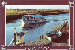 *CPM - FRANCE - LANGUEDOC-ROUSSILLON - LE CANAL DU MIDI - Pénichette De Plaisance, Barque - Languedoc-Roussillon