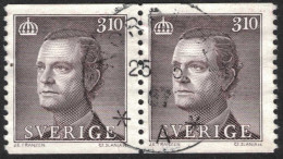 Sweden - Facit #1438 LYX / PRAKTstämplat 2-strip NORRHULT 25.5.87 - 1930- ... Coil Stamps II