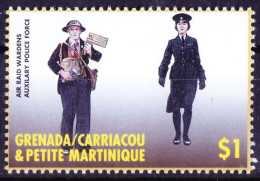 Grenada Ca & P Martinique 2000 MNH, Battle Of Britain, Air Raid Wardens - Altri & Non Classificati