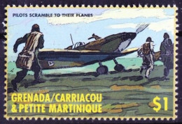 Grenada Ca & P Martinique 2000 MNH, Battle Of Britain, Pilots Scramble To Their Planes - Altri & Non Classificati