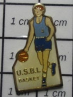 713B Pin's Pins / Beau Et Rare : SPORTS / BASKET-BALL CLUB USBL - Baloncesto