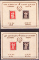 YUGOSLAVIA 1945  Mi BL.3 I,II - Meeting Of The Constituent Assembly - MNH**CUT SHORT - Blocs-feuillets