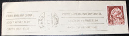 1962 . Matasello De Rodillo  Feria Del Calzado Elda.. - Usati