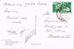 54686. Postal BALAGUER (Lerida) 1966. Imagen Del Santo Cristo De Balaguer - Covers & Documents