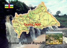 Central African Republic Country Map New Postcard * Carte Geographique * Landkarte - Central African Republic