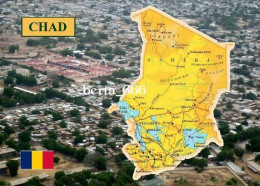 Chad Country Map New Postcard * Carte Geographique * Landkarte - Tschad