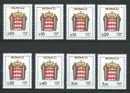 MONACO 1985 . Taxes . Série N°s 75 à 82 . Neufs ** (MNH) - Segnatasse