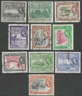 British Guiana. 1954-63 QEII. 10 Used Values To 72c. Mult Script CA W/M SG 331etc. M4001 - Brits-Guiana (...-1966)