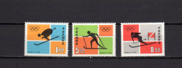 China Taiwan 1972 Olympic Games Sapporo Set Of 3 MNH - Invierno 1972: Sapporo