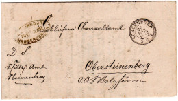 Württemberg 1872, Postablage HAUBERSBRONN (Schorndorf) Auf Amts-Brief - Storia Postale