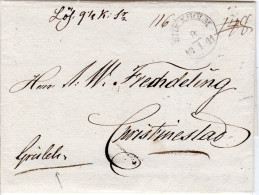 Schweden 1841, K1 STOCHHOLM Auf Porto Brief Via Aaland N. Finnland - Briefe U. Dokumente