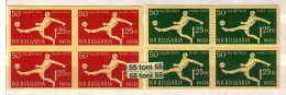 1959  50 YEARS FOOTBALL  Perf.+ Imperf.-MNH  X  4  BULGARIA  / Bulgarie - Nuevos