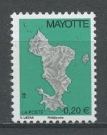 ... RARE... MAYOTTE 2004 N° 160A ** Cote MICHEL 300 € Neuf MNH LUXE Carte De L'île Philaposte - Unused Stamps