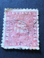 BRITISH GUIANA  SG 95  8c Pink Perf 10  FU - Guayana Británica (...-1966)