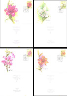 Soviet Union:Russia:USSR:FDC Covers Serie Flowers, Garden Lilys, 1989 - FDC