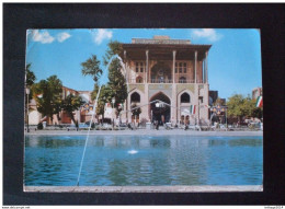 IRAN إيران POSTCARD BUILDING ALI GAPOE STAMPS-1962 Mohammad Reze Shah Pahlavi RARE - Irán