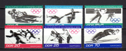 DDR 1971 Olympic Games Sapporo Set Of 6 MNH - Inverno1972: Sapporo