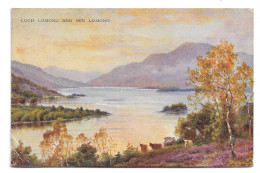 Postcard UK Scotland Argyllshire Loch Lomond & Ben Lomond Valentines Posted 1934 - Argyllshire