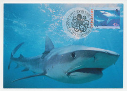 Maximum Card Australia 1995 Fish - Tiger Shark - Fishes
