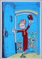 FRANQUIN SPIROU MARSUPILAMI ROBBEDOES CARTE POSTALE VELOUR FLOCAGE FEUTRINE FLOCK-INDUS 2012 - Tarjetas Postales