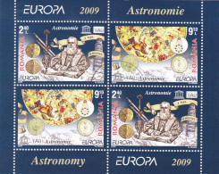 Romania 2009 Europa, Astronomy S/s, Used, History - Science - Europa (cept) - Astronomy - Oblitérés