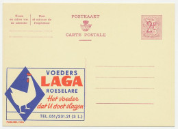 Publibel - Postal Stationery Belgium 1959 Chicken Food - Ferme