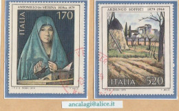 USATI ITALIA 1979 - Ref.0405A "ARTE ITALIANA" Serie Di 2 Val. - - 1971-80: Usati