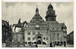 AK Plauen, Rathaus Und König-Albert-Denkmal 1940 - Plauen