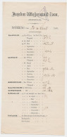 Wormerveer 1 1/2 C. Drukwerk Driehoekstempel 1863 - Binnenland - Fiscales