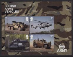 Great Britain - 2021 Military Vehicles Block MNH__(TH-25600) - Blocks & Miniature Sheets