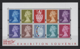 Great Britain - 1999 Queen Elizabeth II London Kleinbogen MNH__(TH-25618) - Blocks & Miniature Sheets