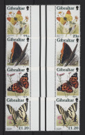 Gibraltar - 1997 Butterflies Gutter Pairs MNH__(TH-25112) - Gibraltar