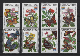 Ghana - 1992 Butterflies Overprints MNH__(TH-25111) - Ghana (1957-...)