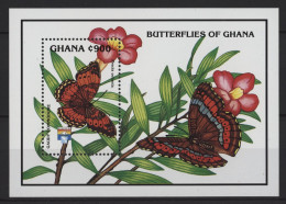Ghana - 1992 Butterflies Block (2) MNH__(TH-26839) - Ghana (1957-...)
