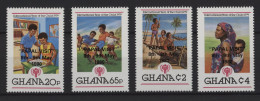 Ghana - 1980 Papal Visit Overprints MNH__(TH-25312) - Ghana (1957-...)