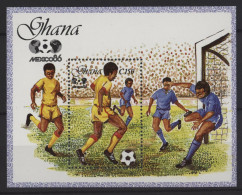 Ghana - 1987 Soccer World Cup Block MNH__(TH-27793) - Ghana (1957-...)