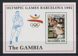 Gambia - 1992 Olympic Games Block (4) MNH__(TH-24035) - Gambie (1965-...)