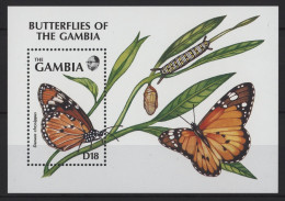 Gambia - 1991 Butterflies Block (4) MNH__(TH-26834) - Gambie (1965-...)