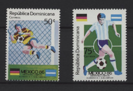 Dominican - 1986 Soccer World Cup MNH__(TH-27775) - Dominicaanse Republiek